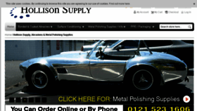 What Hollisonsupply.co.uk website looked like in 2017 (7 years ago)
