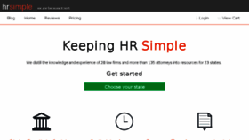 What Hrsimple.com website looked like in 2017 (6 years ago)
