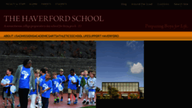 What Haverford.org website looked like in 2017 (7 years ago)