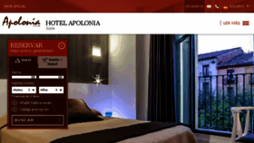 What Hotelapoloniasoria.com website looked like in 2017 (7 years ago)
