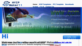 What Hyipmaker11.com website looked like in 2017 (6 years ago)