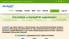 What Herbafill.hu website looked like in 2017 (7 years ago)