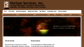 What Horizonservices.org website looked like in 2017 (7 years ago)