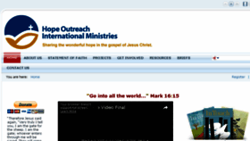 What Hopeoutreachinternational.org website looked like in 2017 (6 years ago)