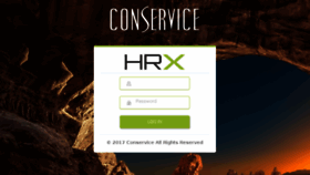 What Hrx.conservice.com website looked like in 2017 (6 years ago)