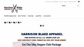 What Harrisonblakeapparel.com website looked like in 2017 (6 years ago)