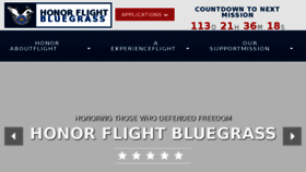 What Honorflightbluegrass.org website looked like in 2017 (7 years ago)