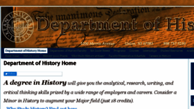 What History.kean.edu website looked like in 2017 (6 years ago)