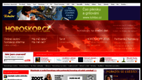 What Horoskop.cz website looked like in 2017 (6 years ago)