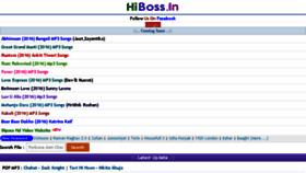 What Hiboss.in website looked like in 2017 (6 years ago)
