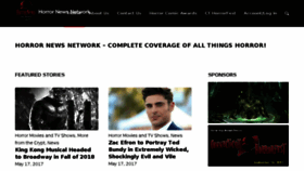 What Horrornewsnetwork.net website looked like in 2017 (6 years ago)