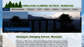 What Himalayanglamping.com website looked like in 2017 (6 years ago)