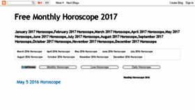 What Horoscopefor2015.blogspot.com website looked like in 2017 (7 years ago)