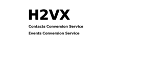 What H2vx.com website looked like in 2017 (6 years ago)