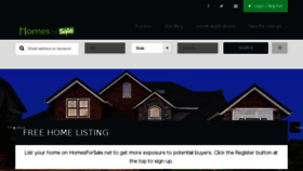 What Homesforsale.net website looked like in 2017 (6 years ago)