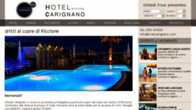 What Hotelcarignano.com website looked like in 2017 (6 years ago)