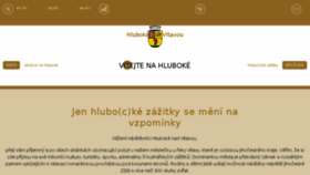 What Hluboka.cz website looked like in 2017 (6 years ago)