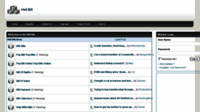 What Hellbill.com website looked like in 2017 (8 years ago)