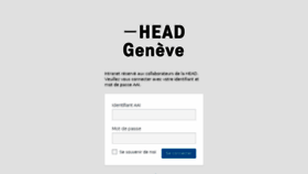 What Head.hesge.ch website looked like in 2017 (7 years ago)