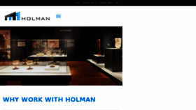 What Holmanexhibits.com website looked like in 2017 (6 years ago)