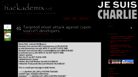 What Hackademix.net website looked like in 2017 (6 years ago)