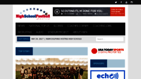 What Highschoolfootballamerica.com website looked like in 2017 (6 years ago)