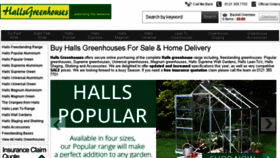 What Hallsgreenhouses.co.uk website looked like in 2017 (6 years ago)