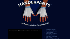 What Handerpants.com website looked like in 2017 (7 years ago)