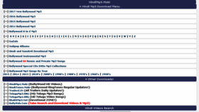 What Hindimp3.mobi website looked like in 2017 (8 years ago)
