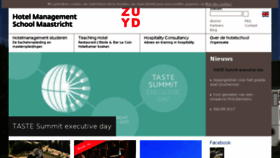 What Hotelschoolmaastricht.nl website looked like in 2017 (6 years ago)