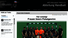 What Handballfreunde-mtv.de website looked like in 2017 (6 years ago)