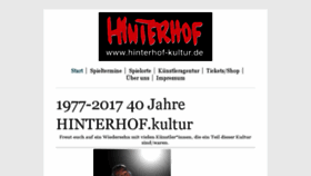 What Hinterhof-kultur.de website looked like in 2017 (6 years ago)