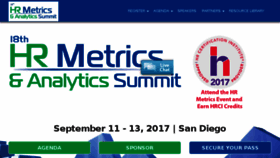 What Hrmetricsevent.com website looked like in 2017 (6 years ago)
