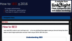 What Howtoseo.link2light.com website looked like in 2017 (6 years ago)