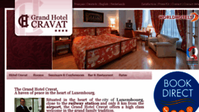What Hotelcravat.lu website looked like in 2017 (6 years ago)