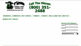 What Hitmenpest.com website looked like in 2017 (6 years ago)