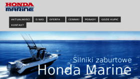 What Hondamarine.pl website looked like in 2017 (6 years ago)