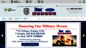 What Hudsonford.com website looked like in 2017 (6 years ago)