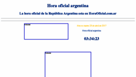 What Horaoficial.com.ar website looked like in 2017 (6 years ago)