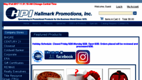 What Hallmarkpromotions.com website looked like in 2017 (6 years ago)