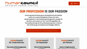 What Humancouncil.de website looked like in 2017 (6 years ago)