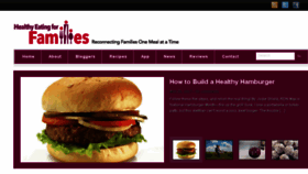 What Healthyeatingforfamilies.com website looked like in 2017 (6 years ago)