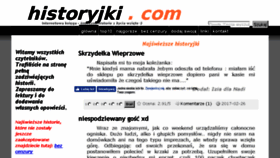 What Historyjki.com website looked like in 2017 (6 years ago)