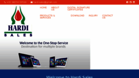 What Hardisales.com website looked like in 2017 (6 years ago)