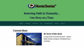 What Heroicstories.org website looked like in 2017 (6 years ago)