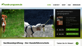 What Hunde-programm.de website looked like in 2017 (6 years ago)