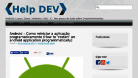 What Helpdev.com.br website looked like in 2017 (6 years ago)