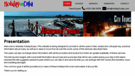 What Holiday2cuba.com website looked like in 2017 (6 years ago)