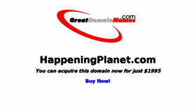 What Happeningplanet.com website looked like in 2017 (6 years ago)