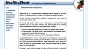 What Healthystock.net website looked like in 2017 (6 years ago)